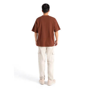 T-shirts de sport surdimensionnés personnalisés pour hommes, taille plus, design à épaules tombantes, 100% coton, fabriqués au Pakistan, en solde - Product Image 3