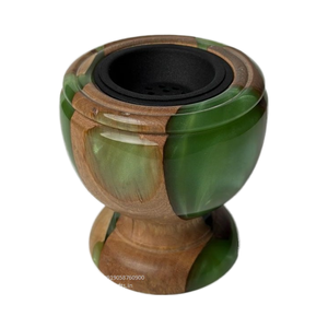 Brûleur d'encens en bois noir et résine, écologique, pour le bureau et la maison, avec parfum Oud Bakhoor, Ramadan - Product Image 6