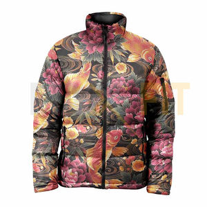 2025 alta calidad personalizada sublimación arte impresión Digital Animal piel Collage Puffer chaqueta acolchada - Product Image 3