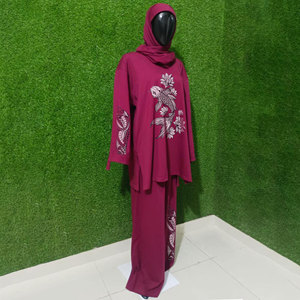 Women Fashionable and Comfortable Professional Muslim <b>Bikini</b> Swimwear with Front Print Custom Logo <b>Sizes</b> & Colors Quick Dry - Product Image 4