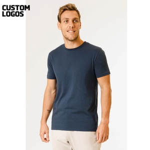 Camisetas de cuello redondo de algodón 100% para hombre-Diseño transpirable de manga corta y ajuste regular - Product Image 1