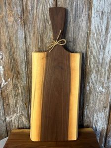 Forma personalizada de grosor Extra Premium con mango sólido Tablas de cortar de madera Bloque de madera de acacia de grano final de diseño único - Product Image 3