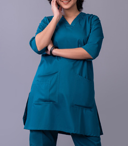 Uniformes de Enfermería para Hospital, Traje de Trabajo Elástico de Verano, Mono de Spandex, Traje de Trabajo Personalizado Unisex - Product Image 1