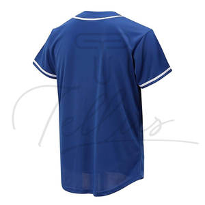 Maillot de baseball personnalisé de haute qualité, respirant, à manches courtes, 100 % polyester, pour hommes, toutes couleurs, nouveau design, vierge, vente en gros - Product Image 5