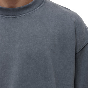 T-shirt personnalisable pour homme en coton 100% de haute qualité, 280 g/m², coupe ample, séchage rapide, respirant, écologique - Product Image 4