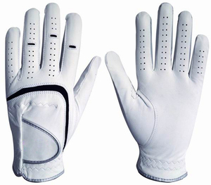 Guantes de golf de cuero Premium transpirables suaves con logotipo personalizado para hombres cómodos guantes antideslizantes para jugadores al por mayor de alta calidad - Product Image 3