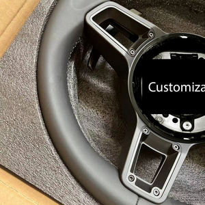 Volante Deportivo de 3 Radios en Cuero Nappa Estilo GT con Remaches para <span class=keywords><strong>Porsche</strong></span> Cayenne <span class=keywords><strong>Diesel</strong></span> 2012 Panamera (Ajuste Universal) - Product Image 3