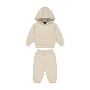 2025 Kids Winter Tracksuits Sets Active Wear Design Casual Track Suit For <b>Children</b> Pullover <b>Hoodie</b> Solid Color Plain Outfit - Product Image 2