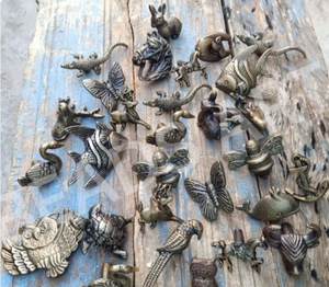 ลูกบิดตู้เหล็กรูปปลาสีเงินโบราณสำหรับตู้เสื้อผ้าลิ้นชักตู้เสื้อผ้าตู้เสื้อผ้าห้องน้ำและห้องนั่งเล่น - Product Image 6