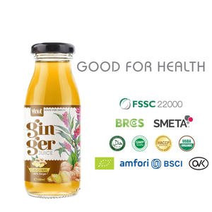 Jus de fruit au gingembre de 180ml avec ananas en bouteille en verre avec marque privée OEM fabrication de boissons Vietnam faible en gras échantillon gratuit - Product Image 4
