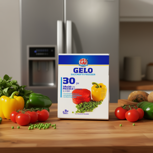 Juego de 30 Bolsas Transparentes para Congelador GELO, 8x30 cm, con Cierres, 504060, Bolsas de Gel para Congelador - Product Image 3