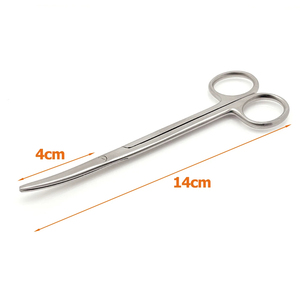 Tubo de succión Frazier, instrumento médico, tijeras Metzenbaum TC, puntas romas curvas de 14cm, clase de acero III para uso quirúrgico dental - Product Image 4