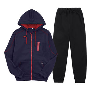 Nuevo Chándal Deportivo Profesional de Alta Calidad para Hombre, con Cremallera, 100% Algodón, Felpa Francesa, Liso, Informal - Product Image 1