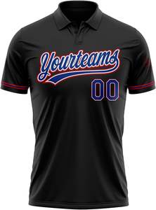 Polo de Golf de manga corta de secado rápido para hombre, OEM, logotipo bordado personalizado, tejido de punto transpirable, venta al por mayor - Product Image 2