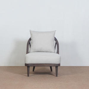 Fauteuil de salon Cordola moderne de style mi-siècle en teck massif avec dossier en bois, accoudoirs réglables, pour la maison, le bureau, l'école, le salon - Product Image 3