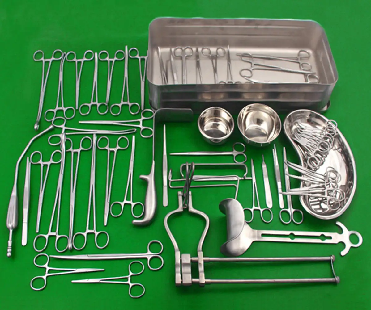 Instruments chirurgicaux de gynécologie d'ensemble de césarienne de section de C