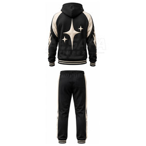 Survêtement sur mesure grande taille avec impression en relief, vente en gros à prix avantageux, survêtement avec impression en relief pour hommes - Product Image 3