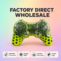 Jouet en gel souple en forme de manette de jeu, translucide, à récupération lente, anti-stress, couleur personnalisée, cadeau, OEM, ODM, vente en gros