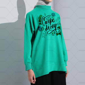 เสื้อฮู้ดดี้ผ้าฟลีซแบบเรียบ ดีไซน์เองได้ ผ้าฝ้าย 100% สำหรับผู้หญิง แห้งเร็ว สไตล์อิสลาม มุสลิม แฟชั่นลำลอง เรียบร้อย เหมาะสำหรับฤดูใบไม้ร่วงและฤดูหนาว - Product Image 4