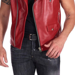 Chaleco de Cuero para Motociclista Personalizado de Nueva Llegada para Hombre, Estilo Motero Duradero, Logotipo OEM Disponible, Chaleco de Cuero para Motociclista al por Mayor - Product Image 4