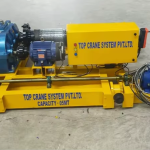 Treuil à câble en acier à commande électrique 5 MT, robuste, poulie à engrenages industrielle, palan de levage, utilisation en usine - Product Image 1