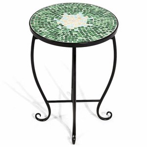 Table d'appoint pour extérieur vert pour intérieur avec pieds incurvés - Product Image 3