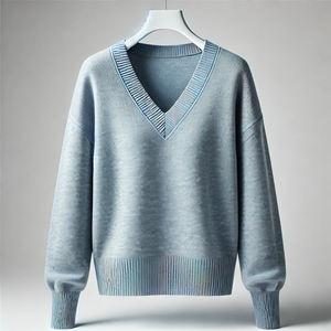 Suéter 100% Lana Merino, Suave y Cálido, Tejido de Cachemira, Jersey de Cuello Alto para Mujer - Product Image 5