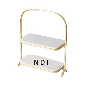 Soporte para cupcakes de metal ecológico para fiestas de boda con acabado niquelado para accesorios de decoración de vajilla de hotel. - Product Image 5