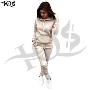 Conjunto de sudadera con capucha y Jogger personalizado unisex Trajes de jogging personalizados de talla grande para mujer - Product Image 1