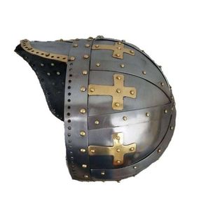 Casco Vikingo Medieval Hecho a Mano en Acero Dulce de 18G, Accesorio para la Cabeza, Cosplay, Recreación Histórica, Armadura para Exhibición, Disfraz de Época - Product Image 5