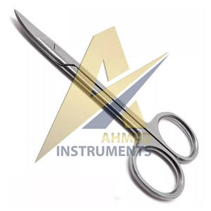Tijeras dentales curvas para coronas 4,5, instrumentos de acero para Ortodoncia de corte de alambre por SUAVE SURGICAL INSTRUMENTS - Product Image 1