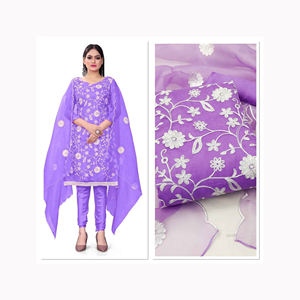 Salwar Kameez Churidar pijama mujeres indio étnico señoras vestido de fiesta Punjabi costura disponible al por mayor traje de césped - Product Image 4