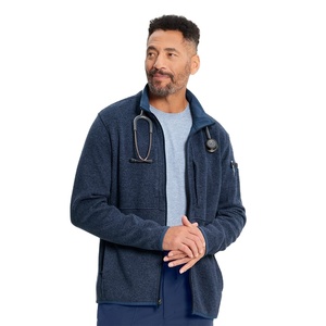 Veste de travail médicale pour hommes, qualité supérieure, marque privée OEM, 215 GSM, coton et polyester, uniforme pour médecins, infirmières et personnel de santé - Product Image 1