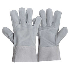 Guantes de soldadura de trabajo de seguridad de alta calidad, guantes de seguridad resistentes de cuero de vaca protector de doble palma para trabajo, guantes de soldadura Tig - Product Image 6