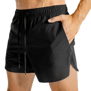 Shorts de plage décontractés d'été pour hommes, séchage rapide, respirants, taille élastique, grandes tailles, en tissu peigné uni – Vente en gros - Product Image 1