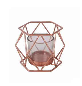 Bougeoirs en métal géométriques personnalisés de vente chaude pour la décoration à la maison pour l'éclairage de table Décor de Noël Design supérieur en métal - Product Image 6