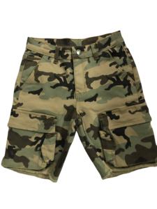 Pantalones Cortos Cargo con Estampado de Camuflaje de Alta Calidad, Venta al por Mayor, Impresión Personalizada y Pantalones Cortos Cargo de Algodón para Hombre, Pantalones Cortos Cargo con 6 Bolsillos y Cordón Ajustable - Product Image 1