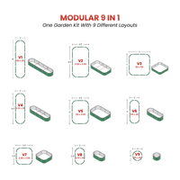 Bac de Jardin Modulaire Surélevé en Métal Ovale pour Légumes, Utilisation Extérieure en Jardin ou Cour Arrière, Vente en Gros GB027