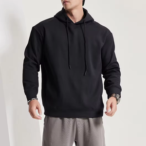 Custom Cotton <b>Fleece</b> <b>Hoodie</b> Fashion Printed Plain Blank Heavyweight <b>Fleece</b> Oversized Pullover <b>Hoodie</b> Men Winter <b>Hoodies</b> - Product Image 5