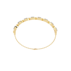 Fabulous 18K <b>Gold</b> Lab Grown Diamond Bracelet & <b>Bangle</b> Luxurious Jewelry Accessory - Product Image 1
