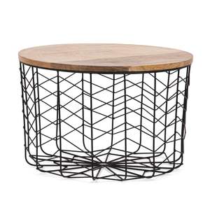 Canasta de Alambre para Frutas con Tapa de Madera, Color y Tamaños Personalizables, Ecológica, para Hogar y Hoteles, Uso en Cocina - Product Image 1