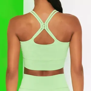 Sujetador deportivo sin costuras de alto soporte para mujer, ropa de Yoga, ropa deportiva para Fitness, novedad de 2025, Sujetador deportivo de poliéster Spandex para mujer, todas las tallas - Product Image 3
