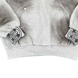 2025 Vintage de alta calidad completamente personalizado en blanco 100% algodón de gran tamaño hombres lavado ácido y Sun Fade sudaderas con capucha recortadas pesadas para hombres - Product Image 5