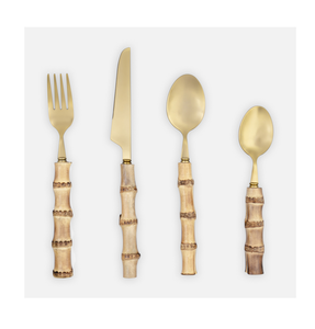 Couverts en acier inoxydable tendance Cuillère manche en bois bambou avec une très grande qualité et des matériaux à un coût très bas - Product Image 3