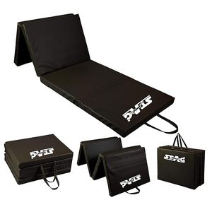 Tapis de gymnastique/lutte haute densité Stag Iconic noir, tapis absorbant les chocs, compagnon d'entraînement ultime - Product Image 3