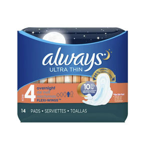 Always Maxi Feminine Pads para mujer, tamaño 5 Absorbencia nocturna extra pesada, con alas, sin perfume, 36 unidades - Product Image 3