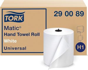 Tork Universal Matic Hardwound Roll <b>Paper</b> Towels, White, 1-Ply, 700 Feet/Roll, 6 Rolls/Case (290089) - Product Image 2