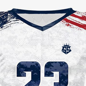 Alta calidad Diseño personalizado Fútbol americano Fan Jersey Nueva llegada Alta calidad Fútbol americano Fan Jersey - Product Image 5