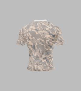 เสื้อแรชการ์ดแขนสั้นของผู้ชายเสื้อแรชการ์ดแบบมี3D พิมพ์โลโก้ได้ตามต้องการ - Product Image 2