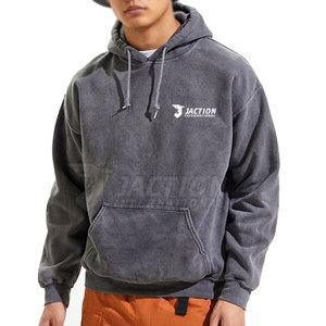 Venta caliente Precio barato Hombres Basics Acid Wash Hoodies Mejor calidad de manga larga de calidad superior del producto Sudadera con capucha - Product Image 1